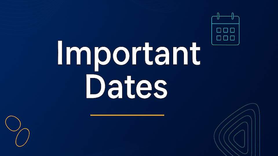 Important Dates